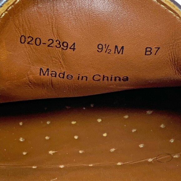 Johnston‎ & Murphy Brown Leather Lattice Vamp Tassel Loafers - Picture 4 of 11